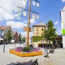 Maibaum und Rathaus Wassertrüdingens